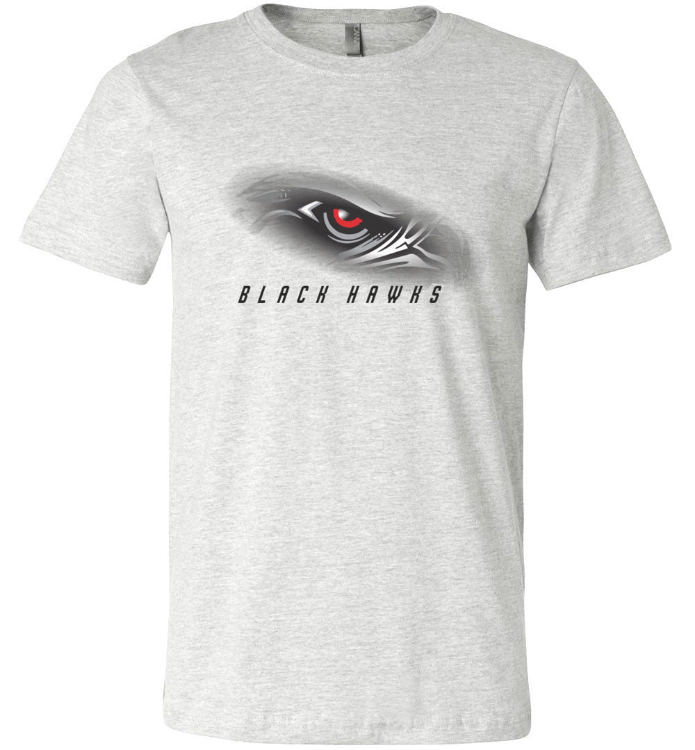 BLACK HAWKS! - Official Gear - Type 1 Short Sleeve Unisex, Modern Sports Logo
