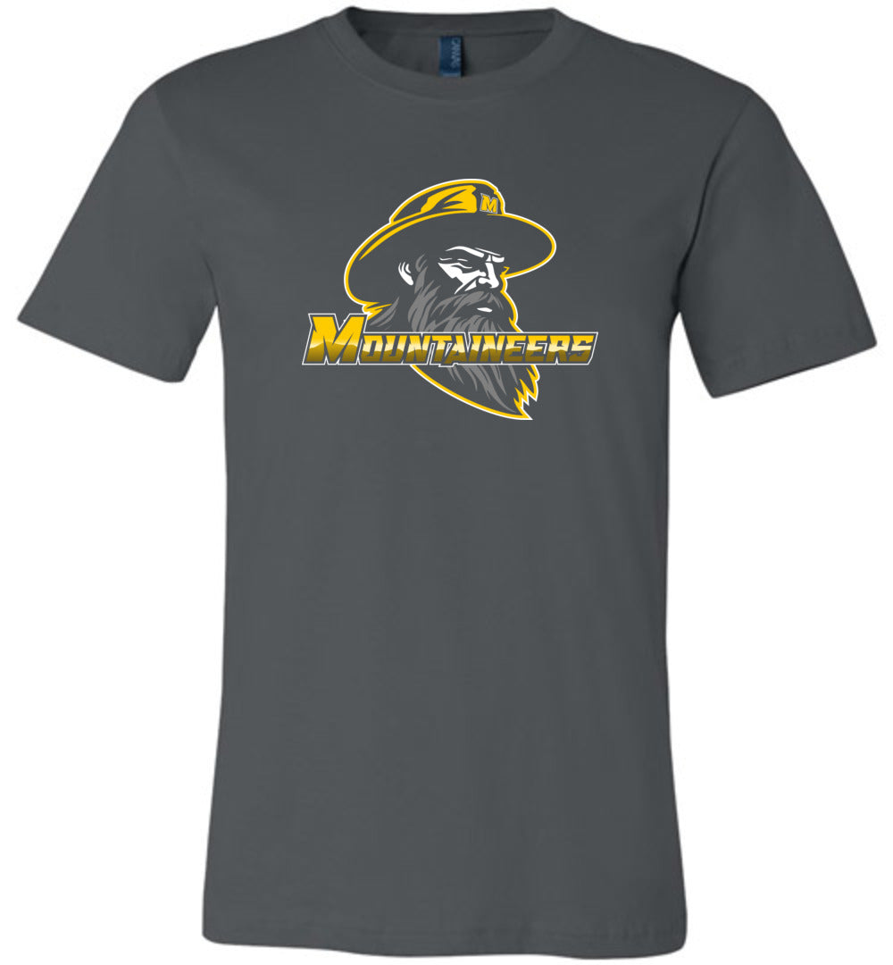 GO MOUNTAINEERS!! - Short Sleeve Unisex, Modern Sports Logo