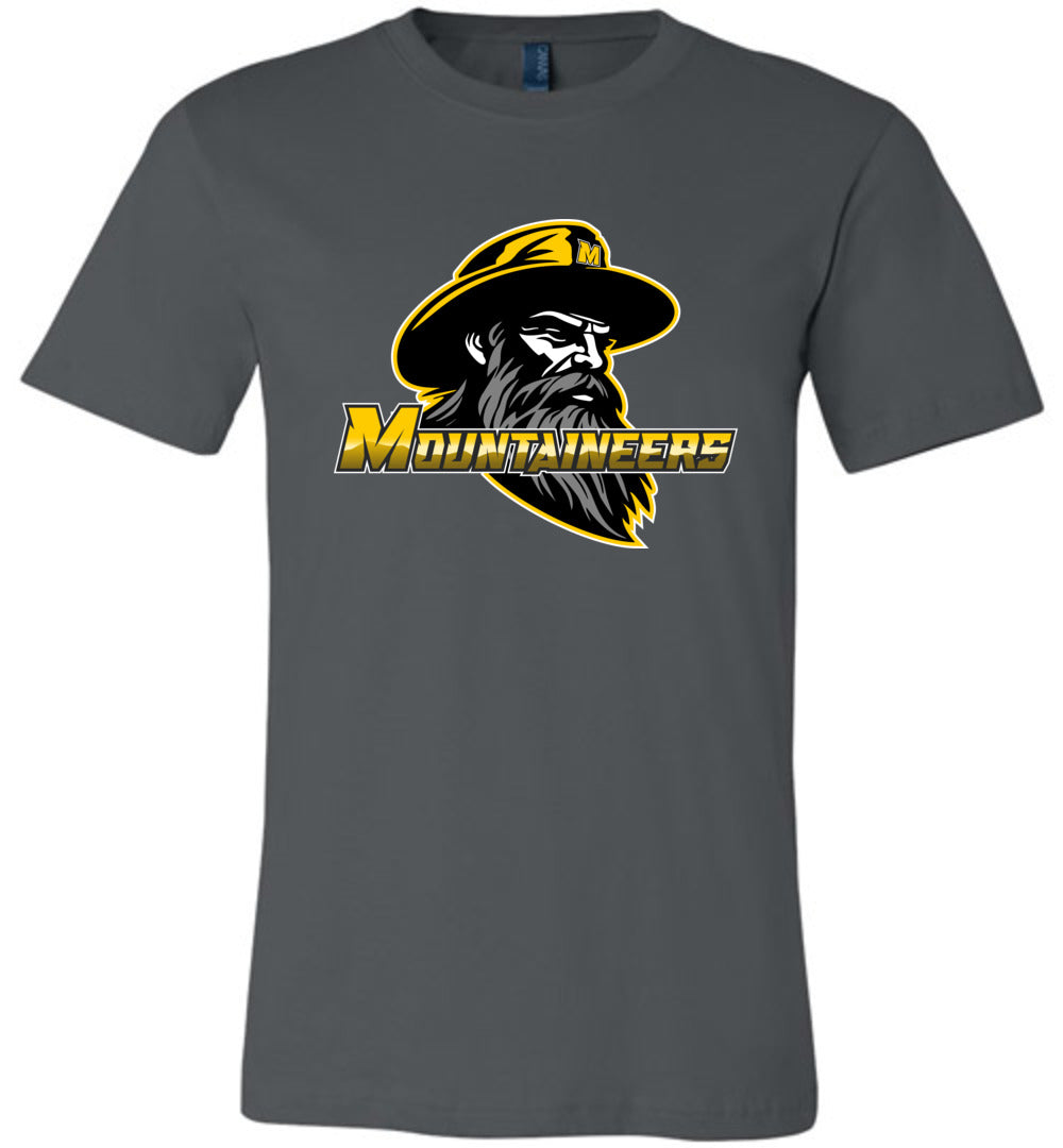 GO MOUNTAINEERS!! - Short Sleeve Unisex, Modern Sports Logo