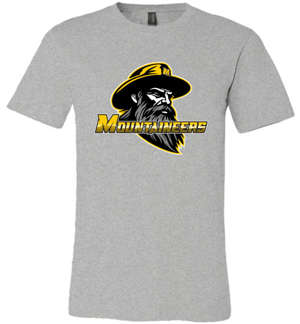 GO MOUNTAINEERS!! - Short Sleeve Unisex, Modern Sports Logo