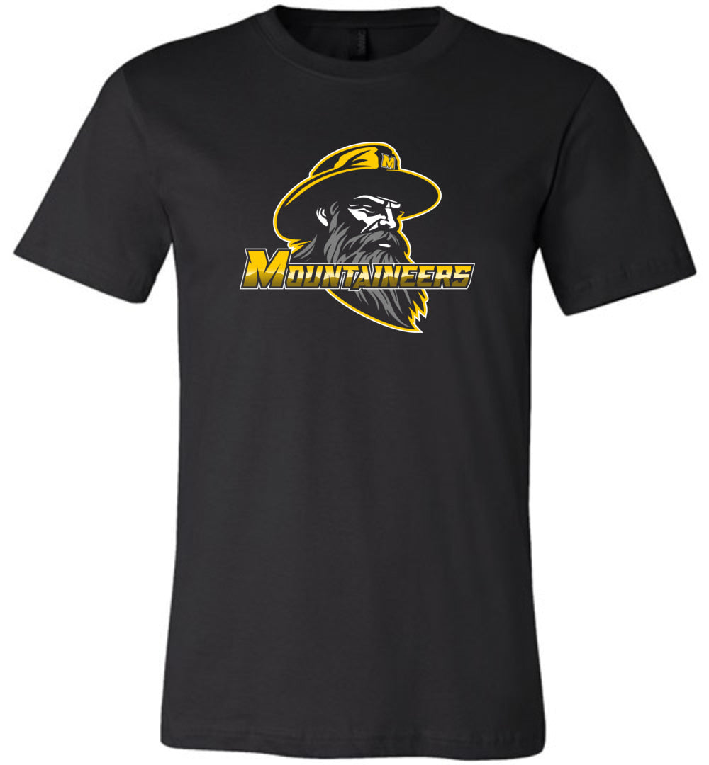 GO MOUNTAINEERS!! - Short Sleeve Unisex, Modern Sports Logo
