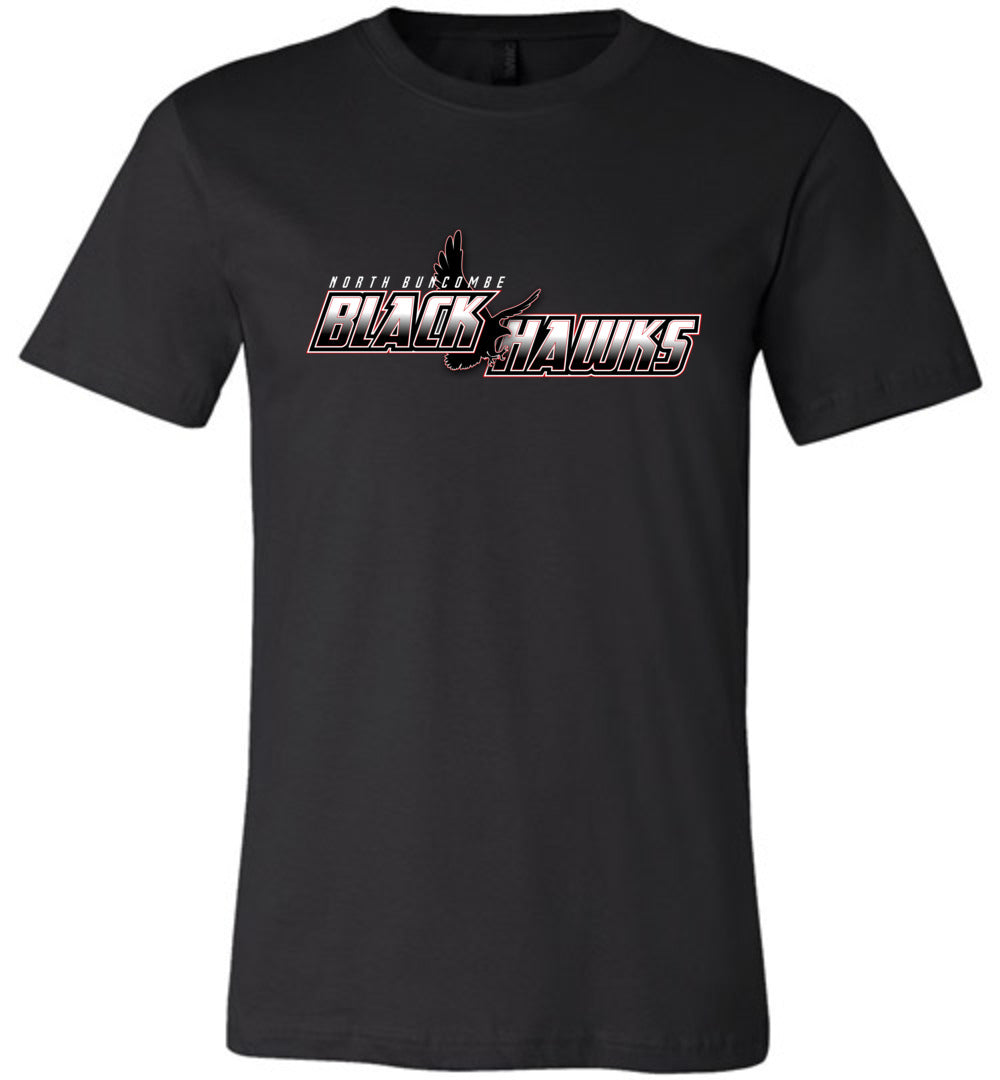 BLACK HAWKS! - Official Gear - Type 5 Short Sleeve Unisex, Modern Sports Logo