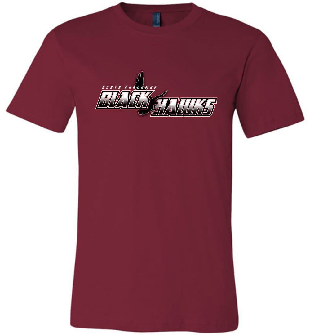 BLACK HAWKS! - Official Gear - Type 5 Short Sleeve Unisex, Modern Sports Logo