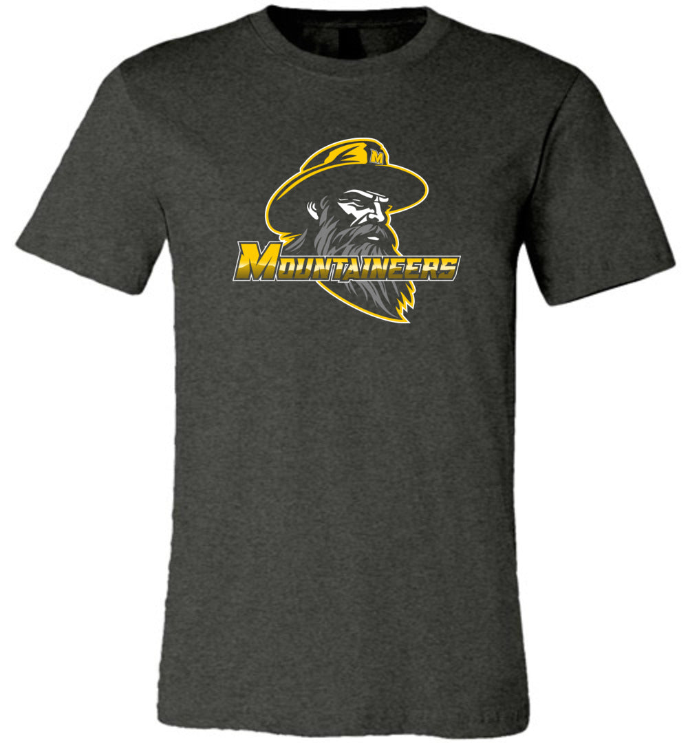 GO MOUNTAINEERS!! - Short Sleeve Unisex, Modern Sports Logo