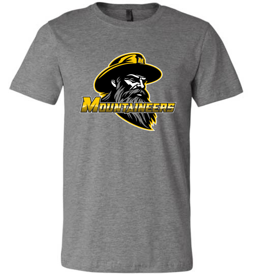 GO MOUNTAINEERS!! - Short Sleeve Unisex, Modern Sports Logo