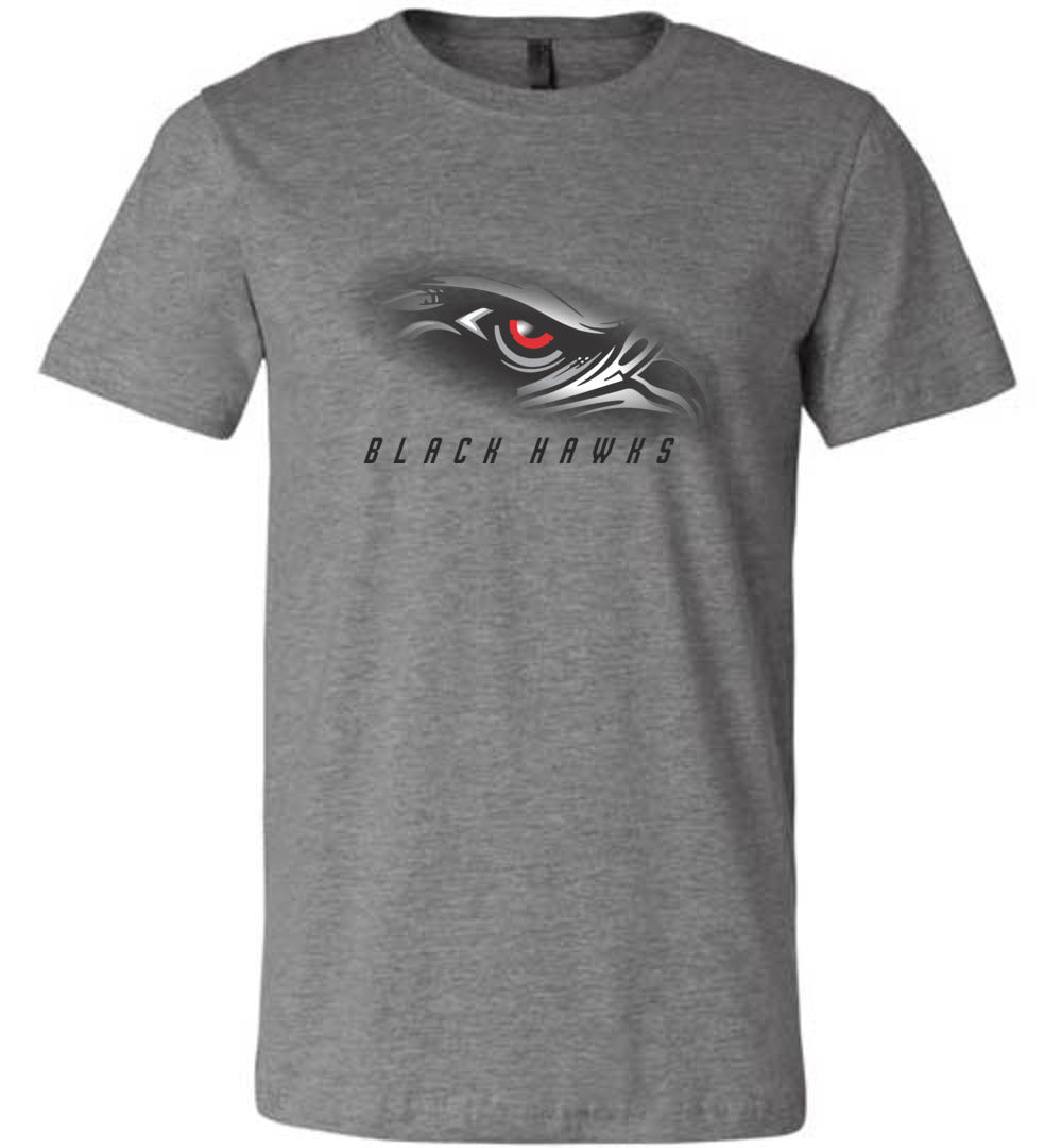 BLACK HAWKS! - Official Gear - Type 1 Short Sleeve Unisex, Modern Sports Logo