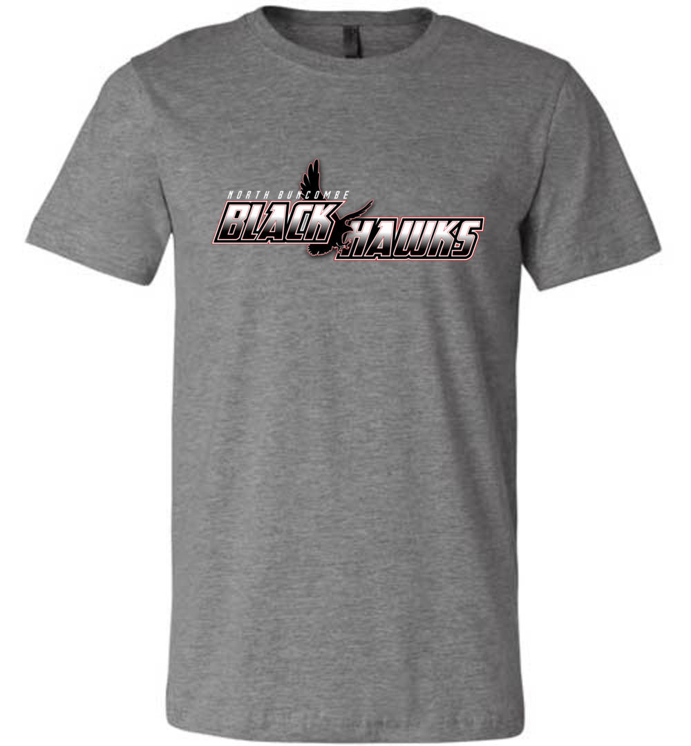 BLACK HAWKS! - Official Gear - Type 5 Short Sleeve Unisex, Modern Sports Logo