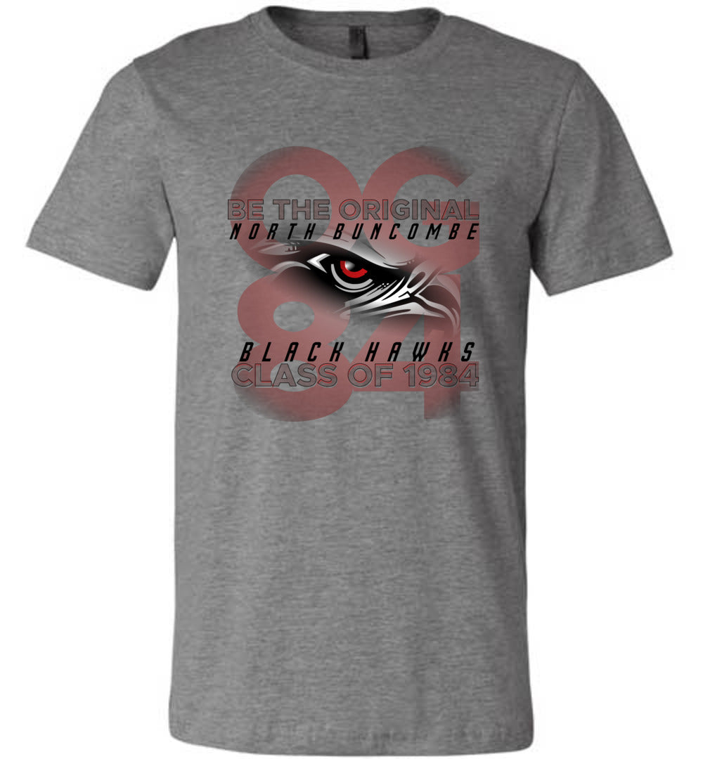 BLACK HAWKS! - Vintage 1984 Reunion Gear - Concept 001 Short Sleeve Unisex, Modern Sports Logo
