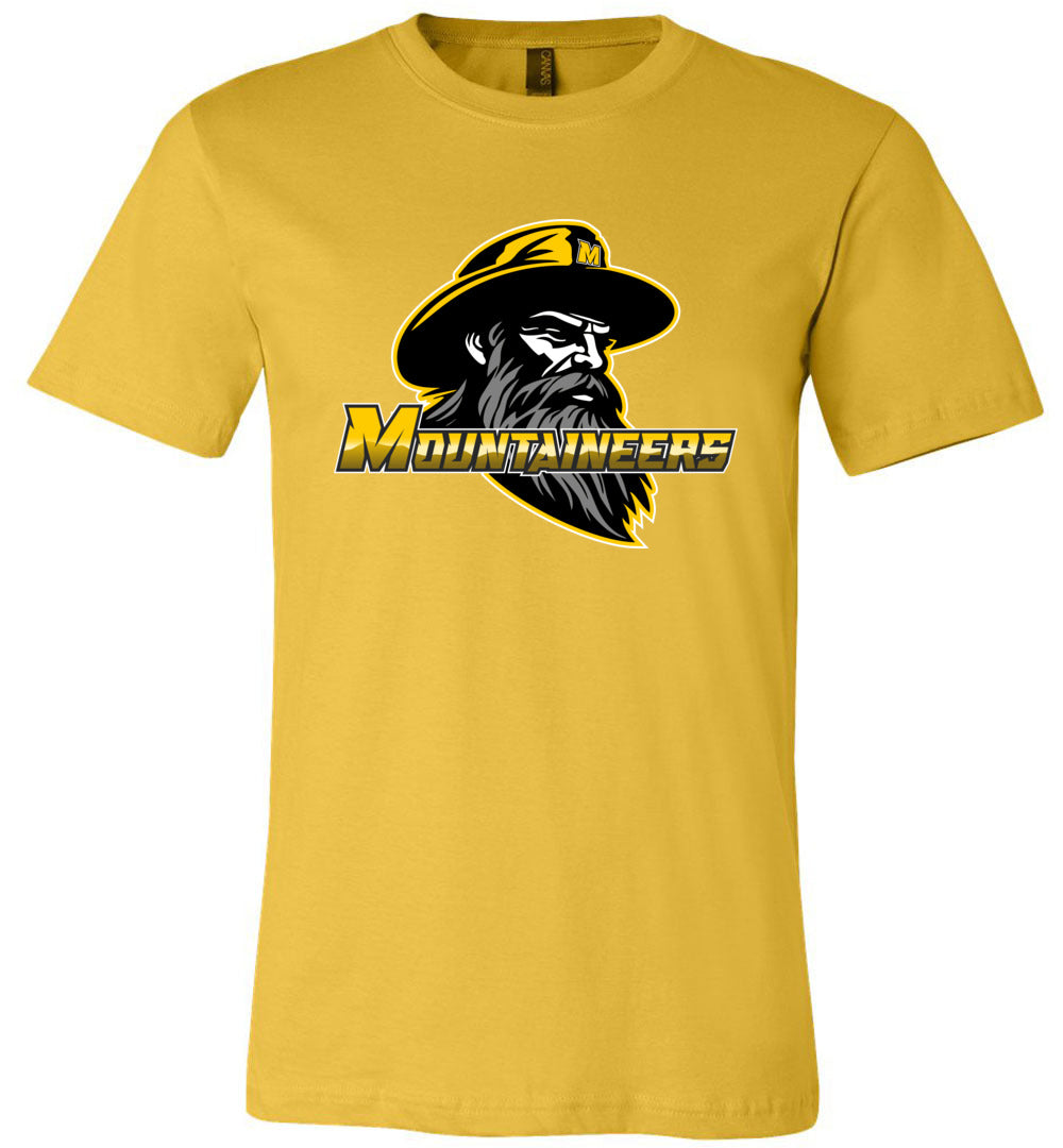 GO MOUNTAINEERS!! - Short Sleeve Unisex, Modern Sports Logo