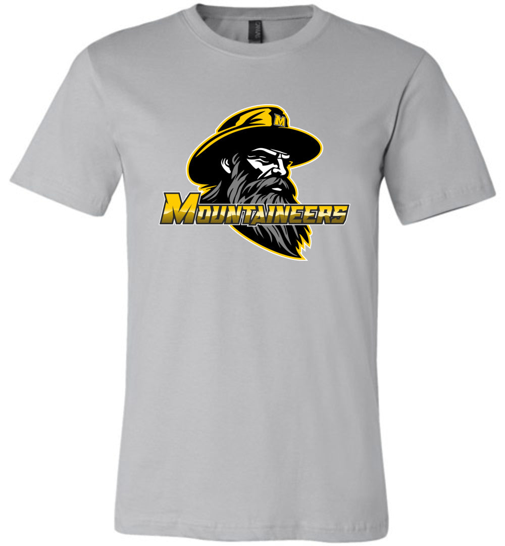 GO MOUNTAINEERS!! - Short Sleeve Unisex, Modern Sports Logo