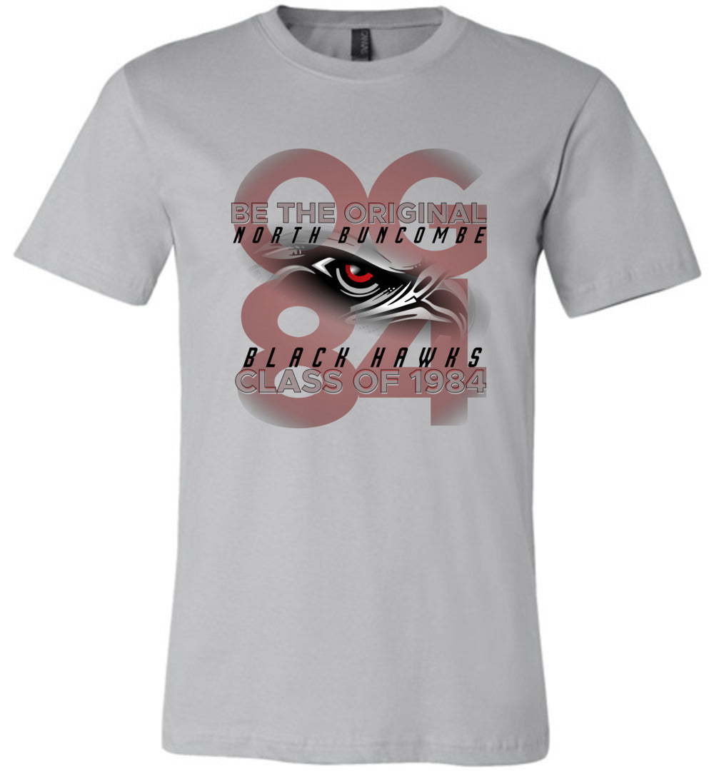 BLACK HAWKS! - Vintage 1984 Reunion Gear - Concept 001 Short Sleeve Unisex, Modern Sports Logo
