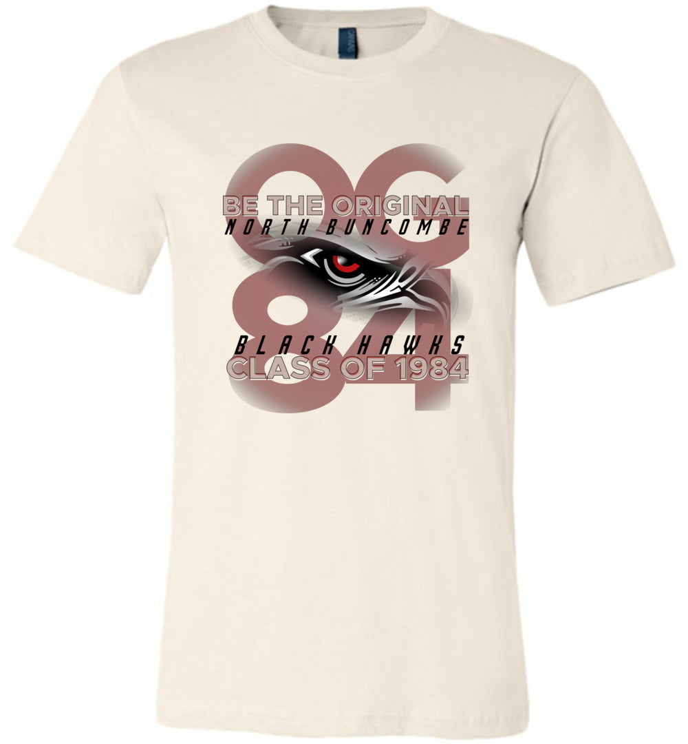 BLACK HAWKS! - Vintage 1984 Reunion Gear - Concept 001 Short Sleeve Unisex, Modern Sports Logo
