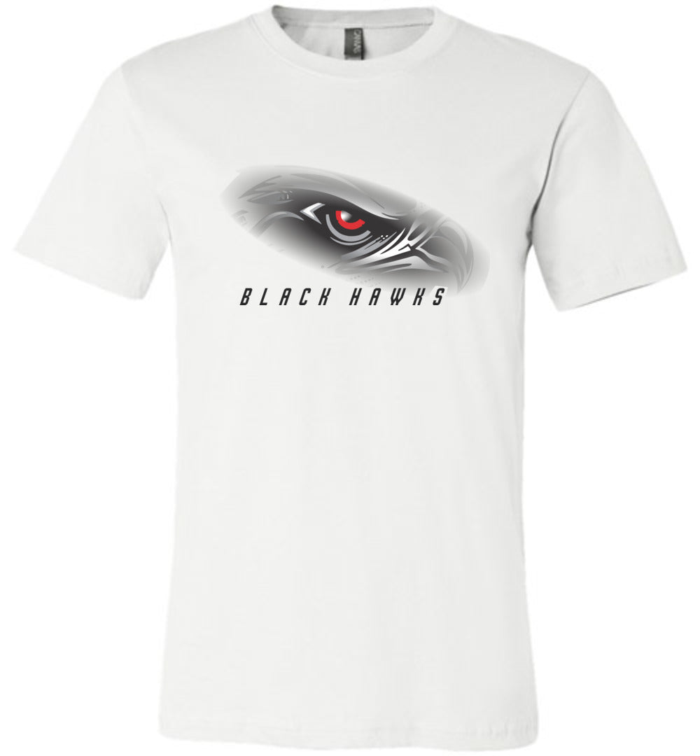 BLACK HAWKS! - Official Gear - Type 1 Short Sleeve Unisex, Modern Sports Logo