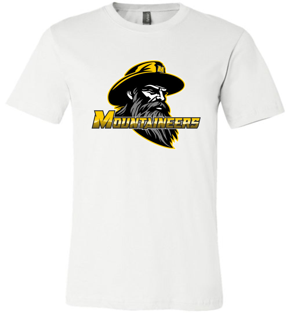 GO MOUNTAINEERS!! - Short Sleeve Unisex, Modern Sports Logo