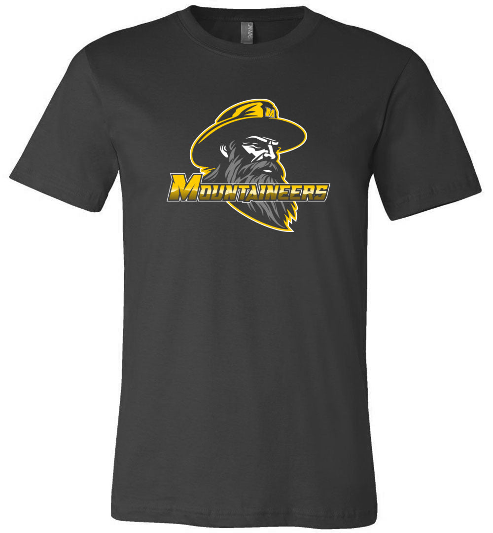 GO MOUNTAINEERS!! - Short Sleeve Unisex, Modern Sports Logo