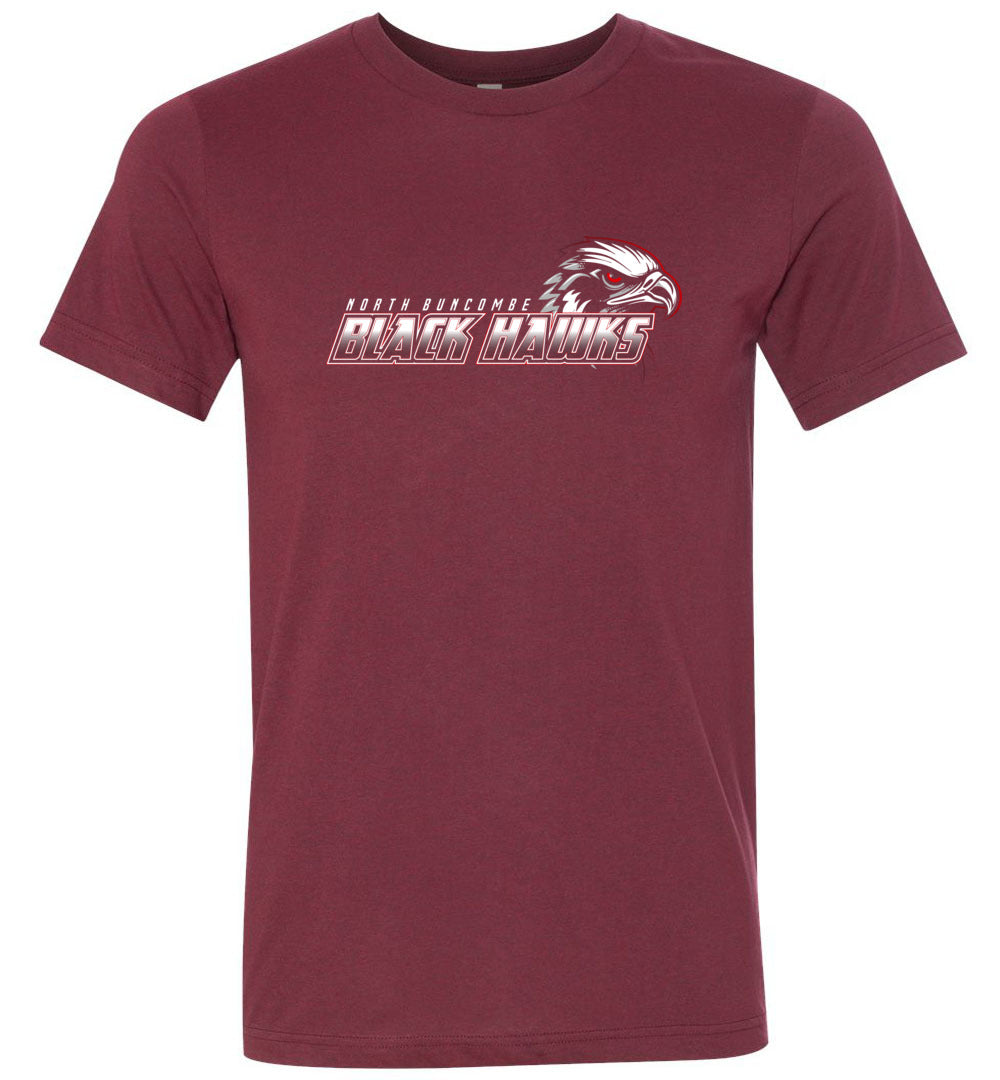 BLACK HAWKS! - Official Gear - Type 2 Short Sleeve Unisex, Modern Sports Logo
