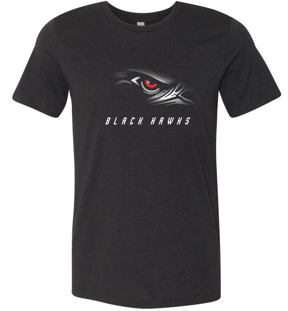 BLACK HAWKS! - Official Gear - Type 1 Short Sleeve Unisex, Modern Sports Logo