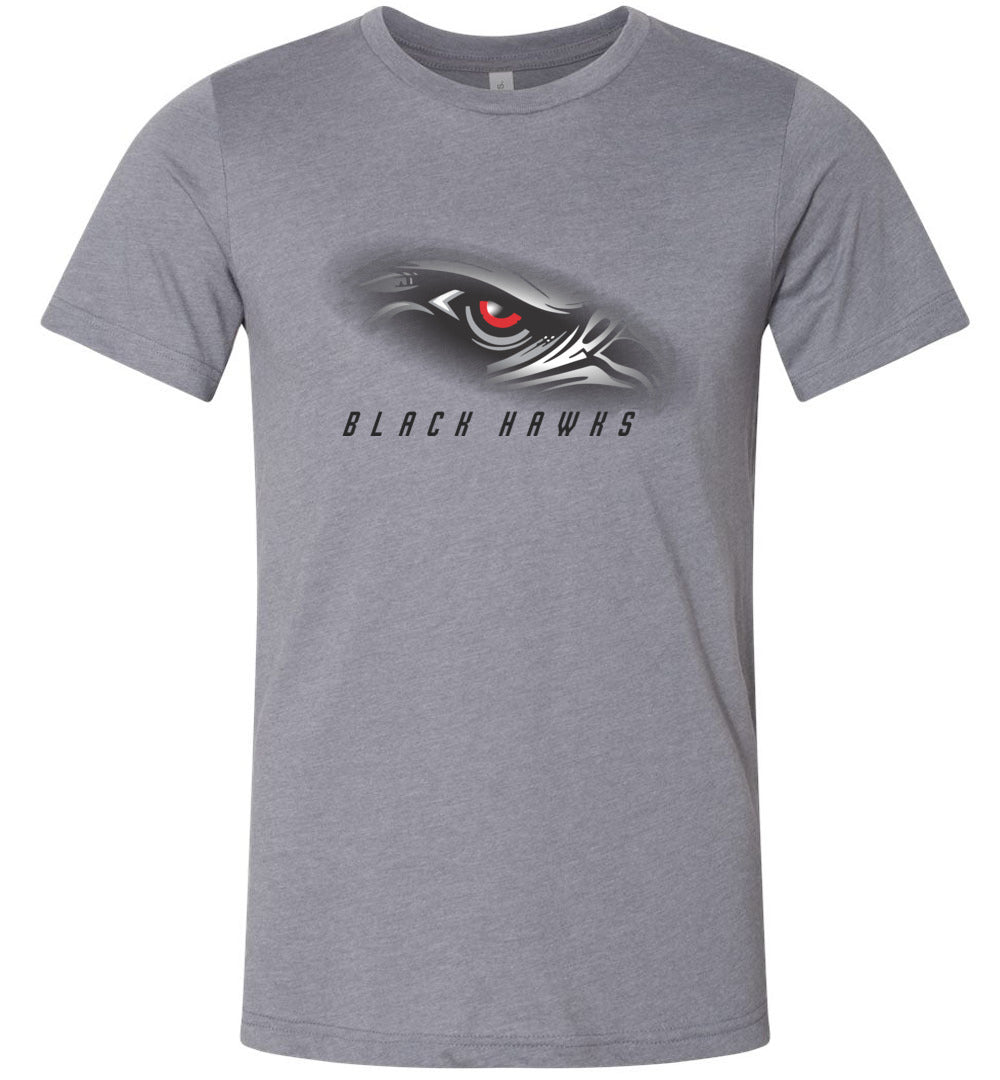 BLACK HAWKS! - Official Gear - Type 1 Short Sleeve Unisex, Modern Sports Logo