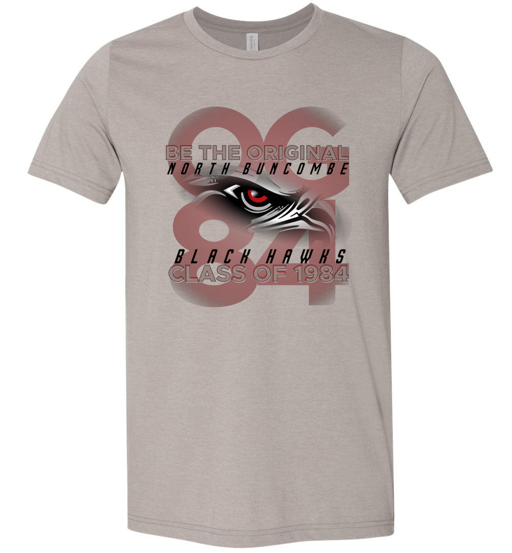 BLACK HAWKS! - Vintage 1984 Reunion Gear - Concept 001 Short Sleeve Unisex, Modern Sports Logo