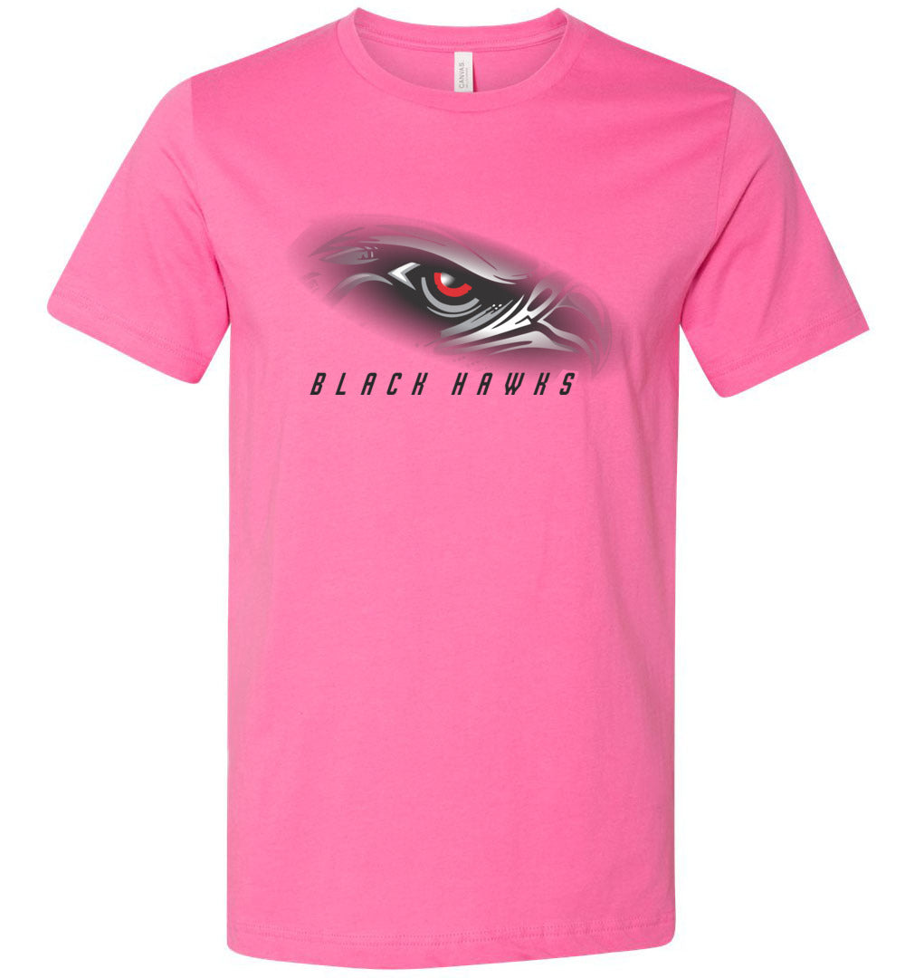 BLACK HAWKS! - Official Gear - Type 1 Short Sleeve Unisex, Modern Sports Logo