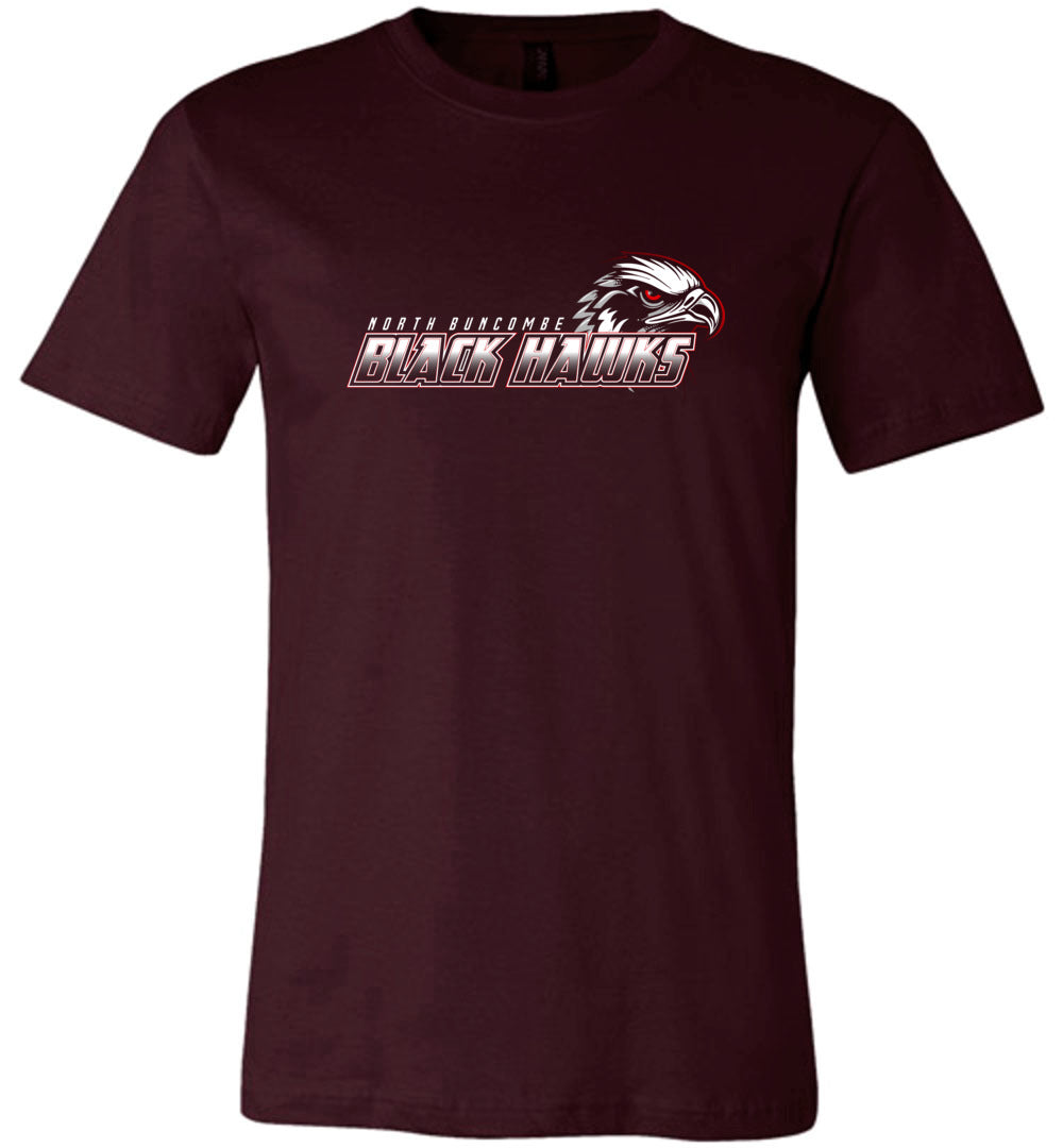 BLACK HAWKS! - Official Gear - Type 2 Short Sleeve Unisex, Modern Sports Logo