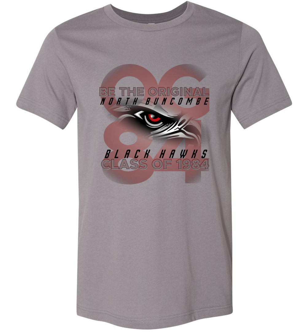 BLACK HAWKS! - Vintage 1984 Reunion Gear - Concept 001 Short Sleeve Unisex, Modern Sports Logo