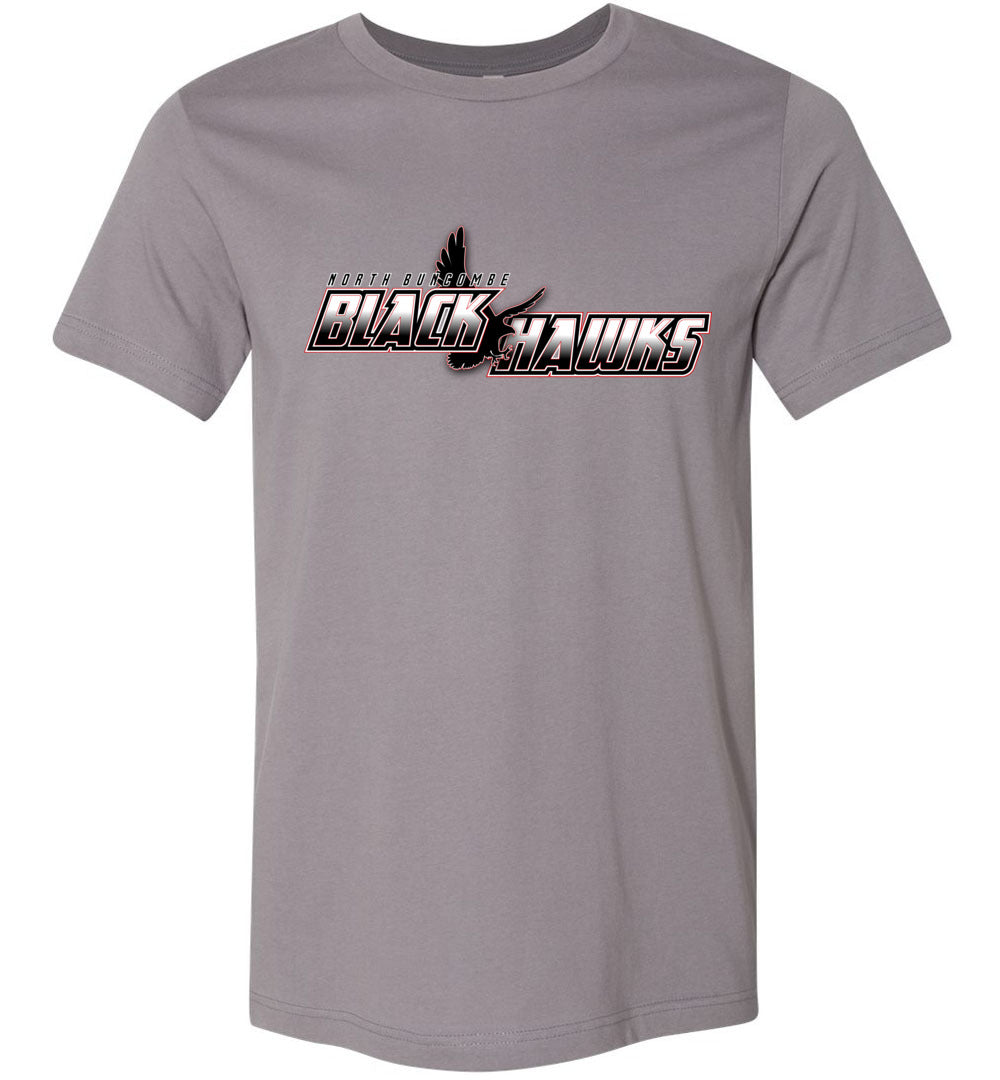 BLACK HAWKS! - Official Gear - Type 5 Short Sleeve Unisex, Modern Sports Logo