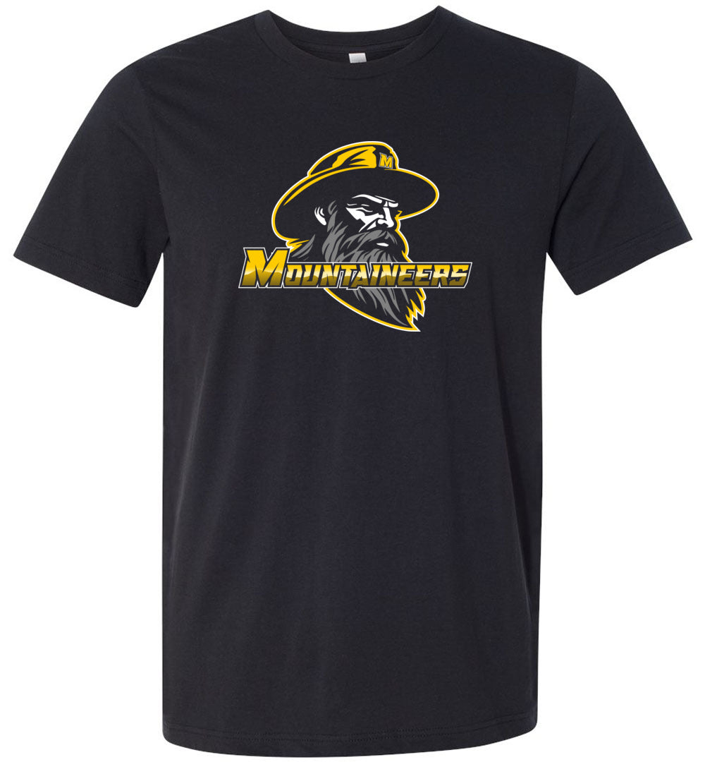 GO MOUNTAINEERS!! - Short Sleeve Unisex, Modern Sports Logo