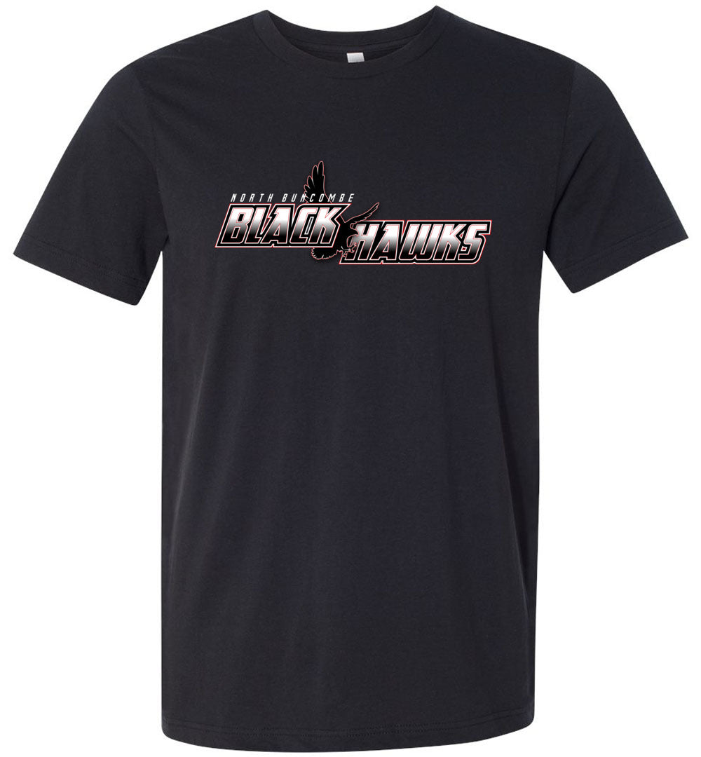 BLACK HAWKS! - Official Gear - Type 5 Short Sleeve Unisex, Modern Sports Logo