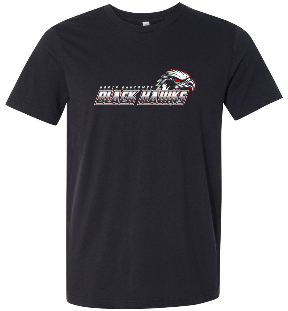 BLACK HAWKS! - Official Gear - Type 2 Short Sleeve Unisex, Modern Sports Logo