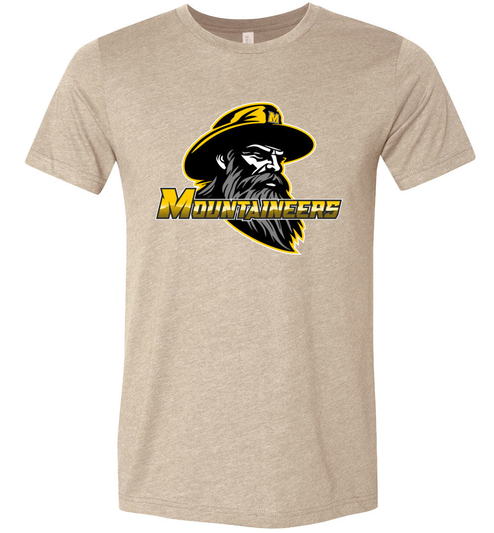 GO MOUNTAINEERS!! - Short Sleeve Unisex, Modern Sports Logo