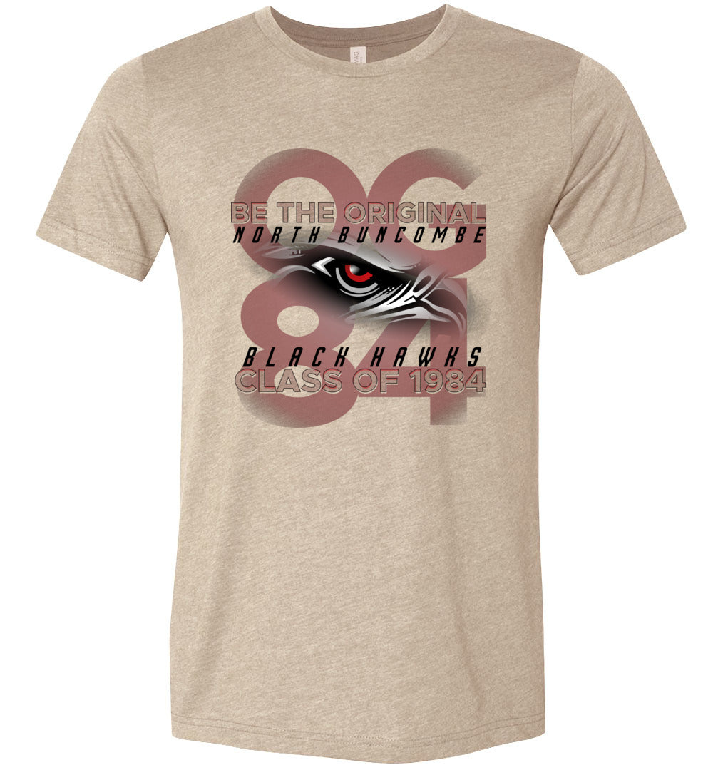 BLACK HAWKS! - Vintage 1984 Reunion Gear - Concept 001 Short Sleeve Unisex, Modern Sports Logo