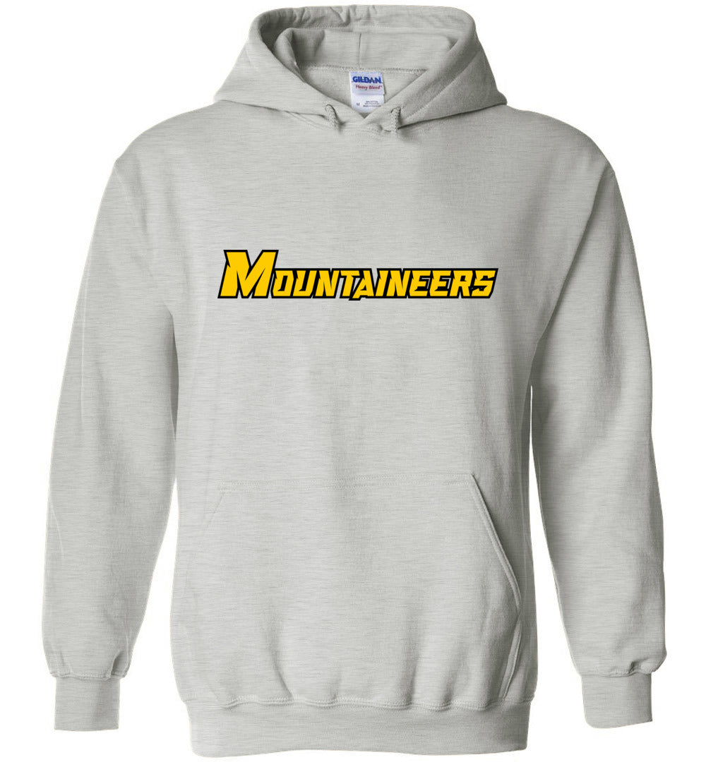 GO MOUNTAINEERS!! - Heavy Blend Hoodie, Modern Sports Logo