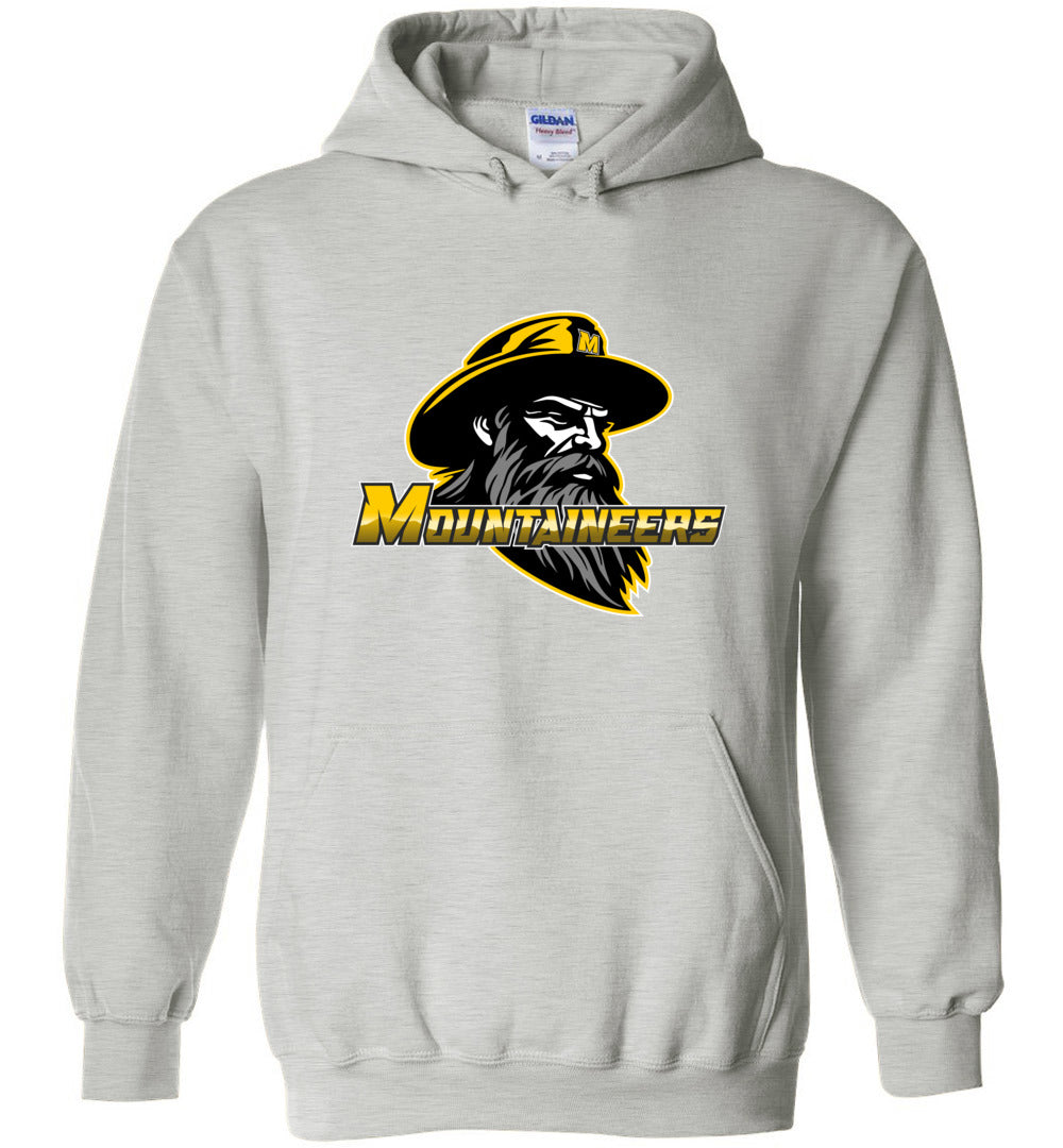 GO MOUNTAINEERS!! - Heavy Blend Hoodie, Modern Sports Logo