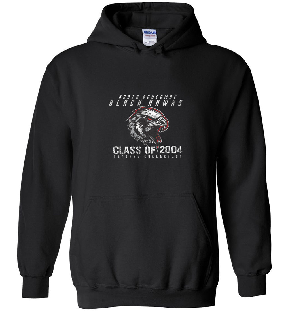 BLACK HAWKS! - Vintage 2004 Reunion Gear - Concept 001 Heavy Blend Hoodie, Modern Sports Logo