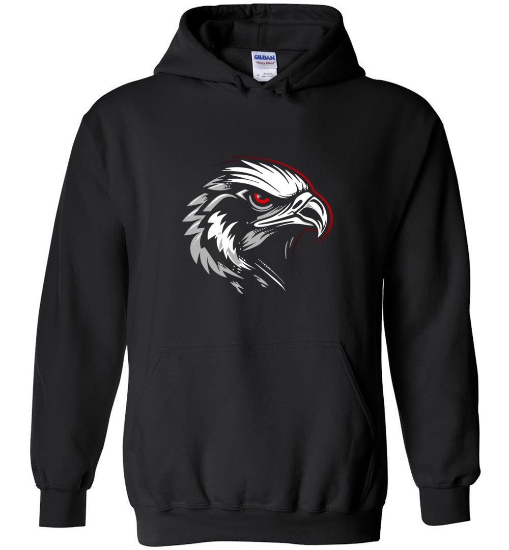BLACK HAWKS! - Type 6 Heavy Blend Hoodie, Modern Sports Logo
