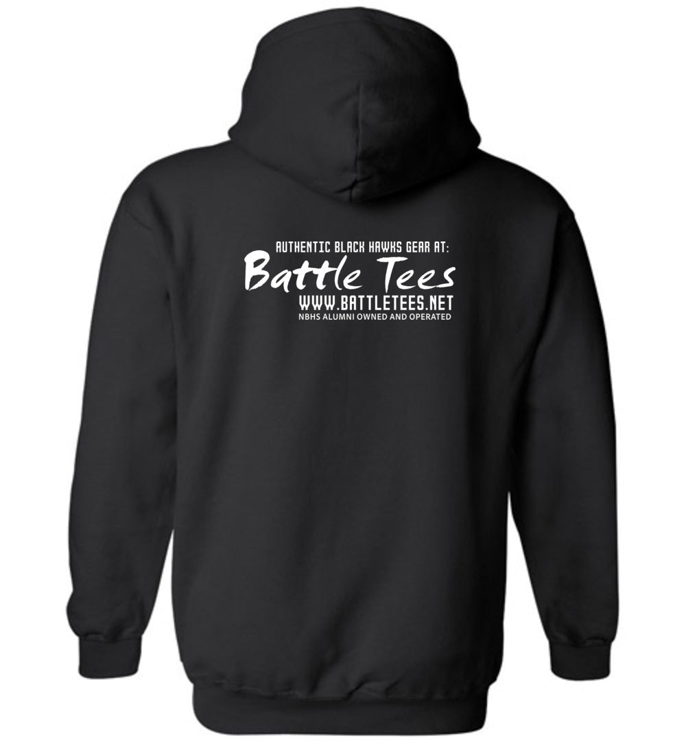 WE ARE NORTH BUNCOMBE! - Official Black Hawks Hoodie! (Dark fabric)
