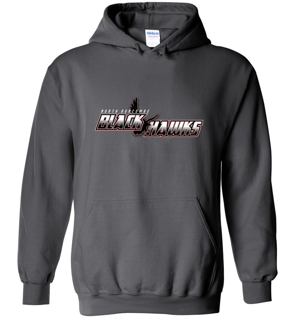 BLACK HAWKS! - Type 5 Heavy Blend Hoodie, Modern Sports Logo