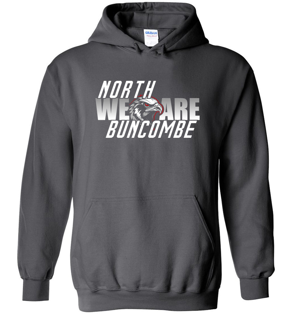 WE ARE NORTH BUNCOMBE! - Official Black Hawks Hoodie! (Dark fabric)