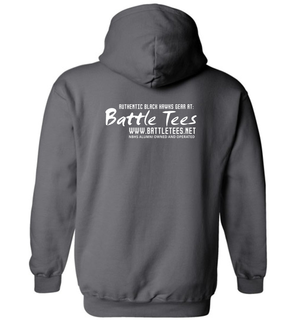 WE ARE NORTH BUNCOMBE! - Official Black Hawks Hoodie! (Dark fabric)