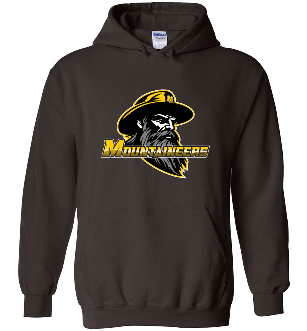 GO MOUNTAINEERS!! - Heavy Blend Hoodie, Modern Sports Logo