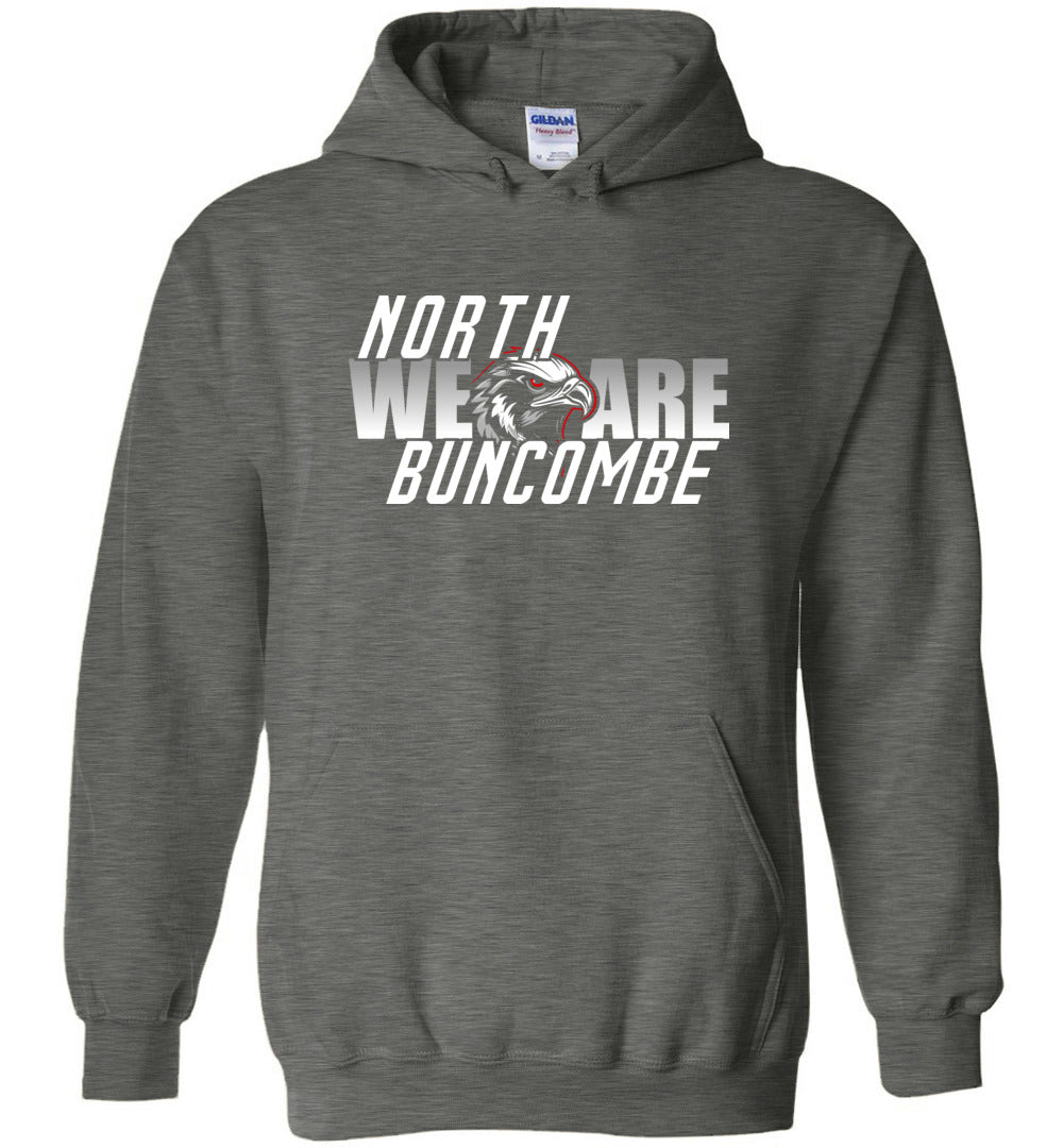 WE ARE NORTH BUNCOMBE! - Official Black Hawks Hoodie! (Dark fabric)