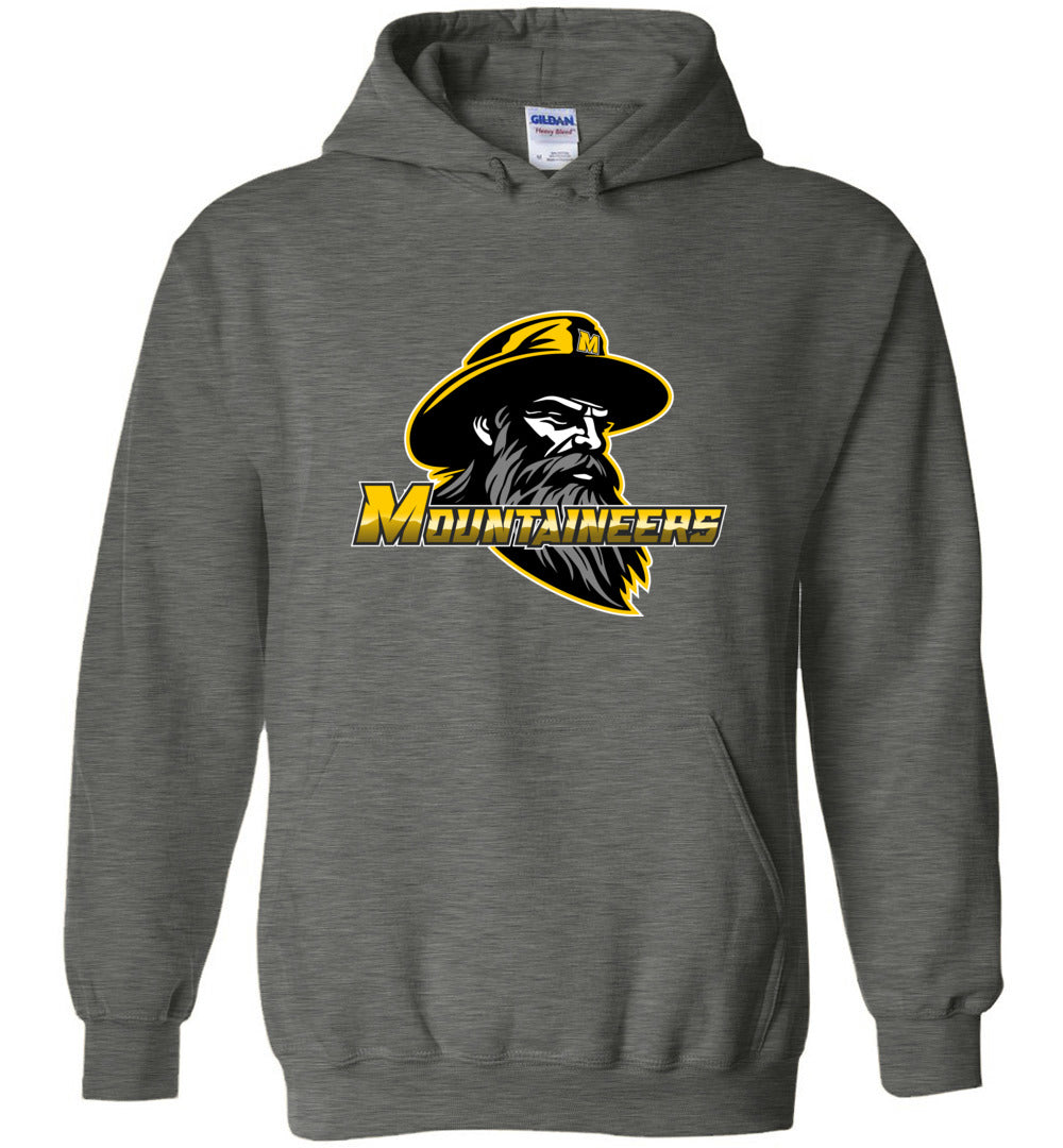 GO MOUNTAINEERS!! - Heavy Blend Hoodie, Modern Sports Logo