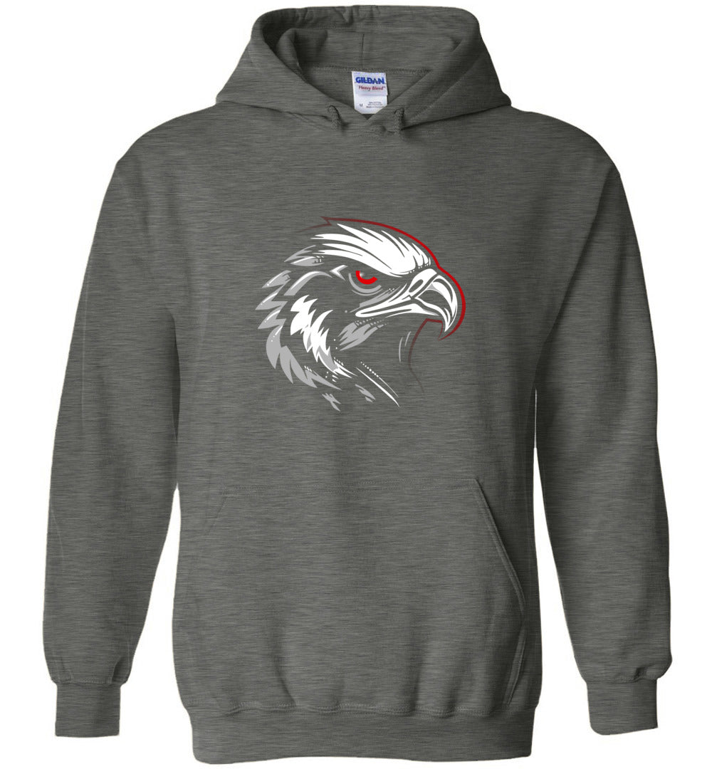 BLACK HAWKS! - Type 6 Heavy Blend Hoodie, Modern Sports Logo