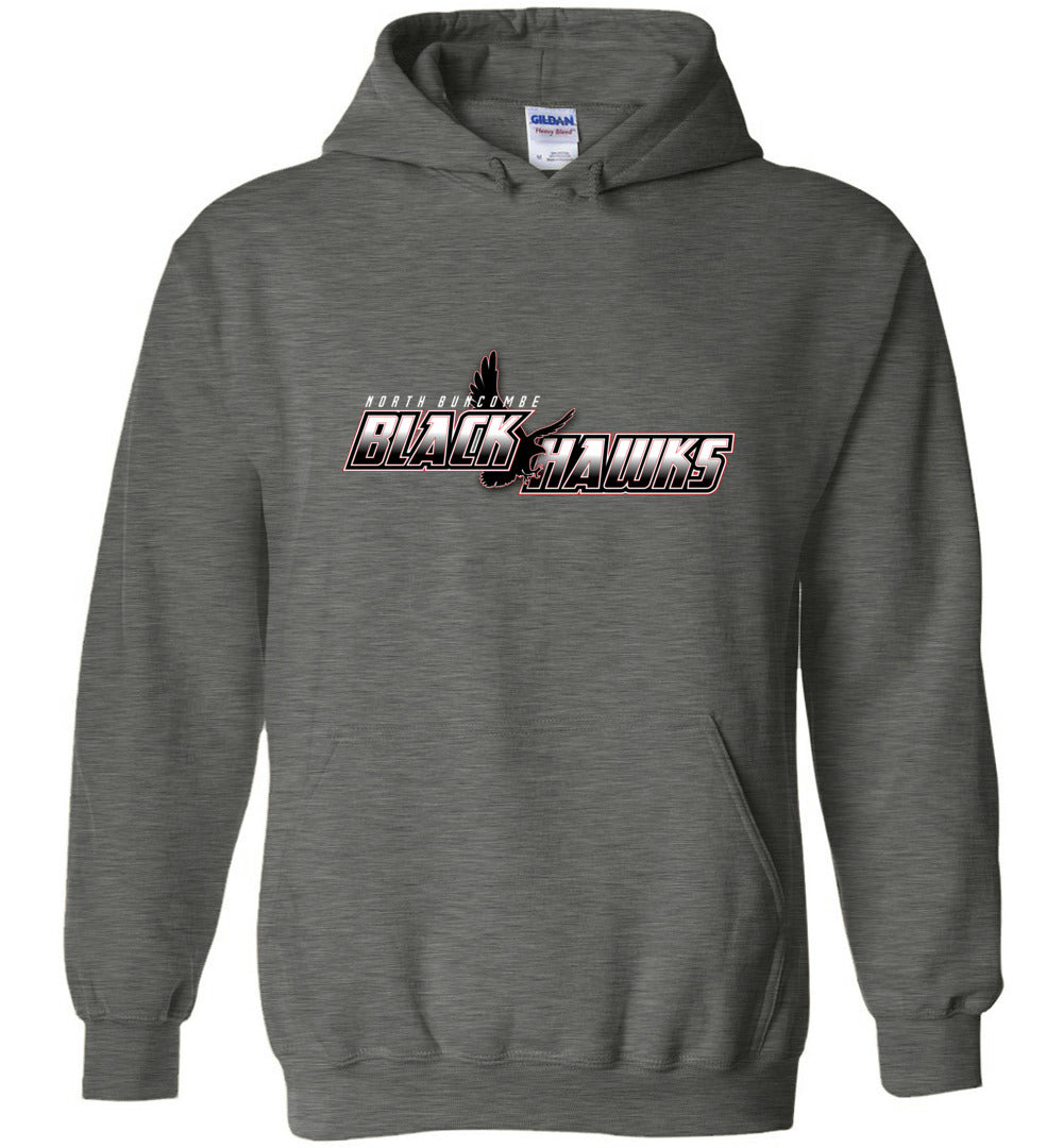 BLACK HAWKS! - Type 5 Heavy Blend Hoodie, Modern Sports Logo