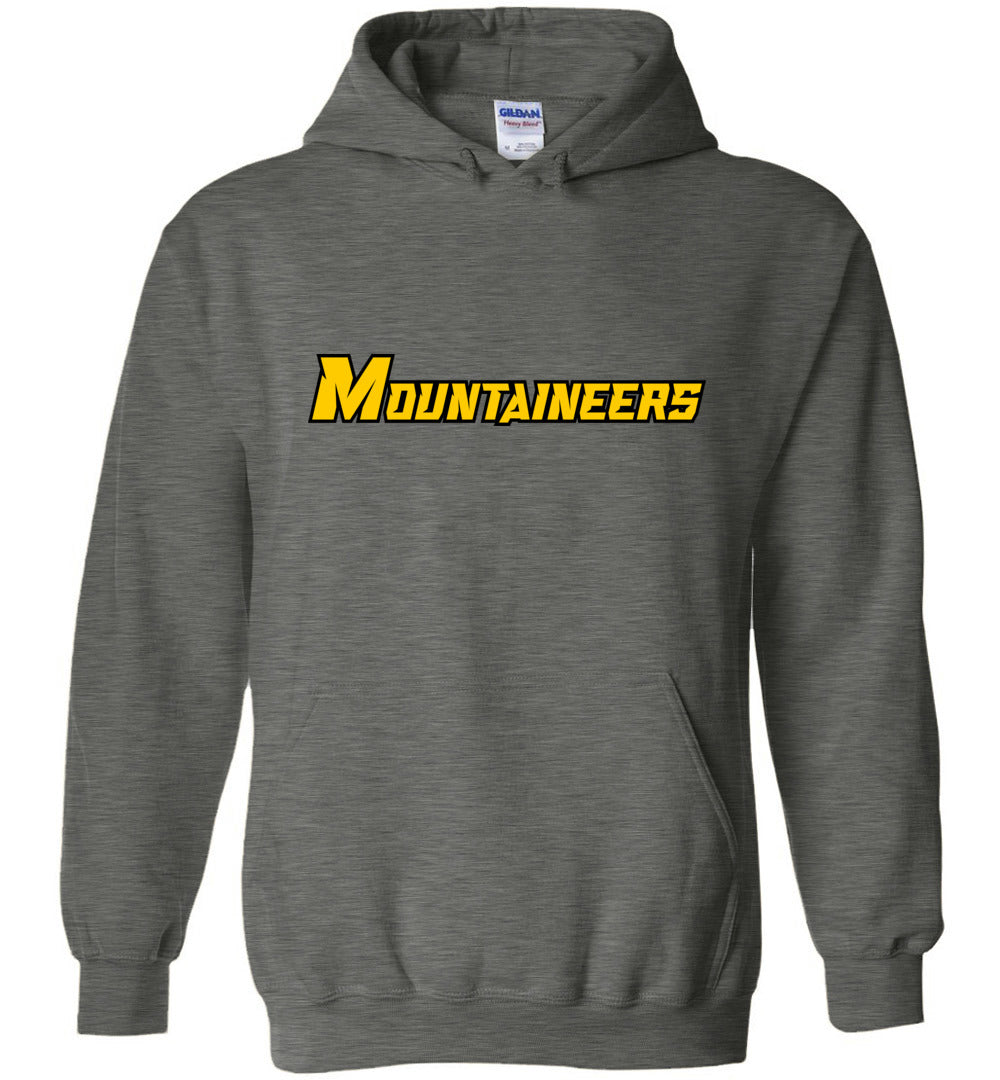 GO MOUNTAINEERS!! - Heavy Blend Hoodie, Modern Sports Logo