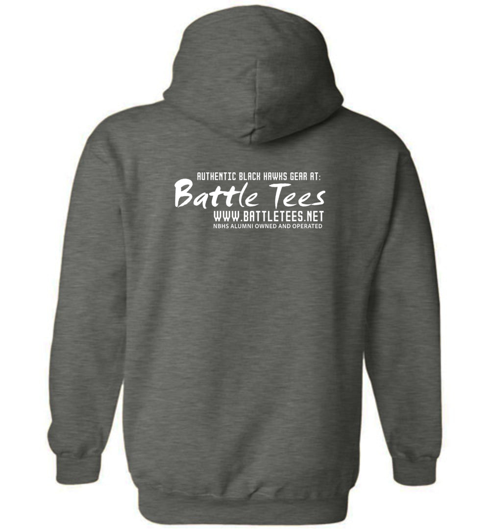 WE ARE NORTH BUNCOMBE! - Official Black Hawks Hoodie! (Dark fabric)
