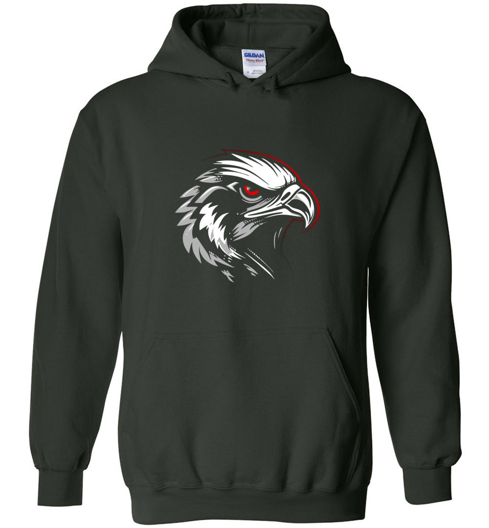 BLACK HAWKS! - Type 6 Heavy Blend Hoodie, Modern Sports Logo