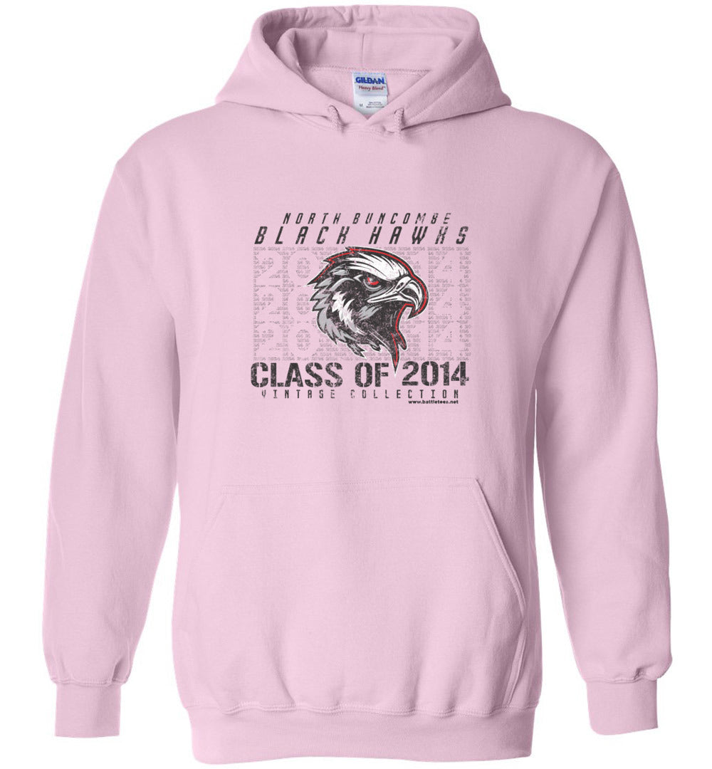 BLACK HAWKS! - Vintage 2014 Reunion Gear - Concept 001 Heavy Blend Hoodie, Modern Sports Logo