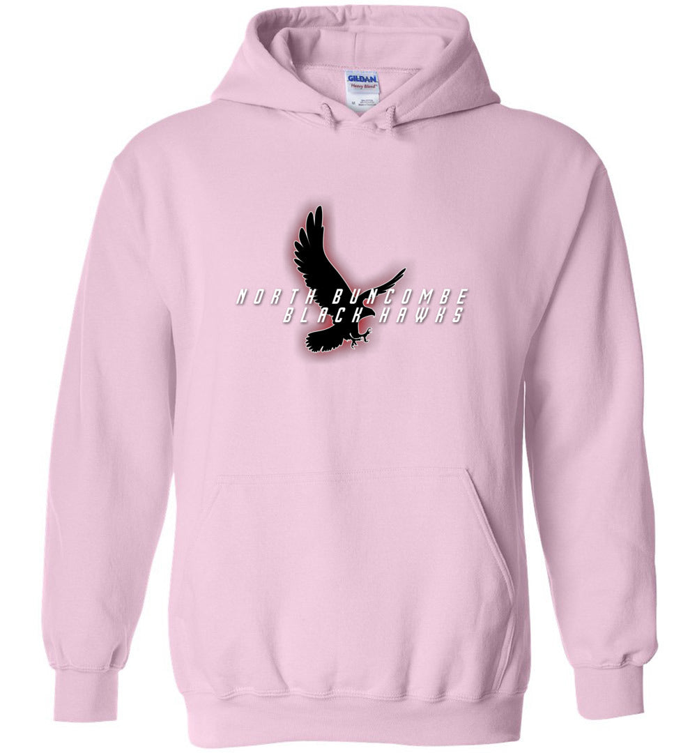 BLACK HAWKS! - Type 4 Heavy Blend Hoodie, Modern Sports Logo